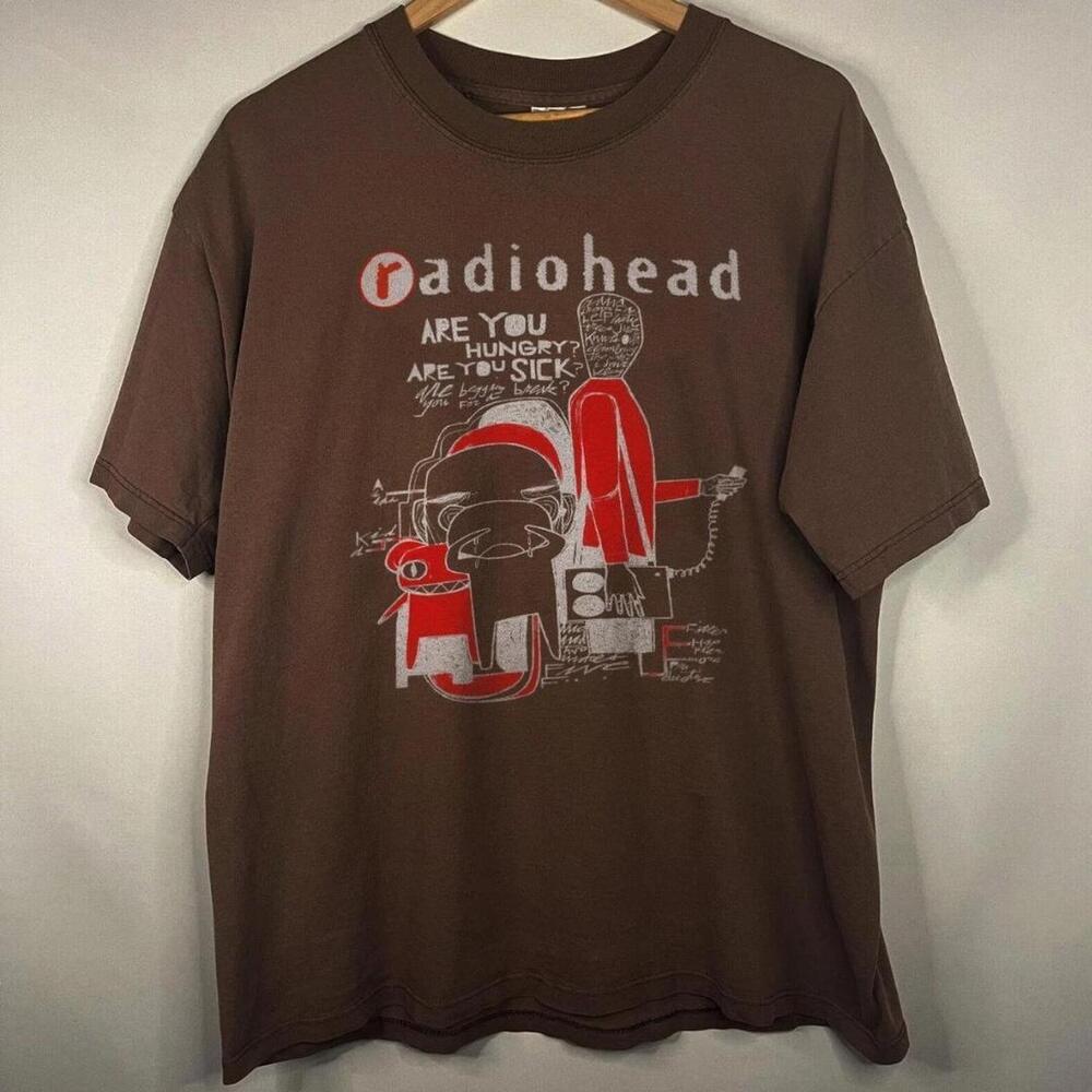 Brown T-Shirt Radiohead Brown Graphic Tee